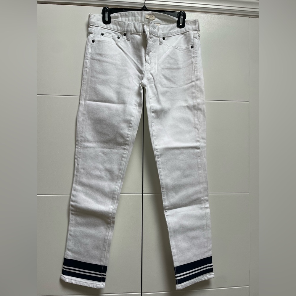 J.Crew Factory AnkleTOOTHPICK WHITE Super-SKINNY JEANS Sz 28 NWT Women’s